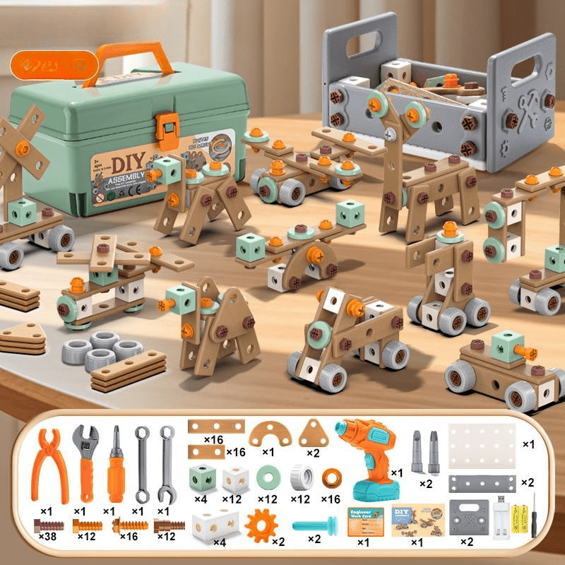 Creative Builder | 100-Piece Toy Tool Set with Realistic Tools | Encourages Imagination and Motor Skills for Young Builders 0