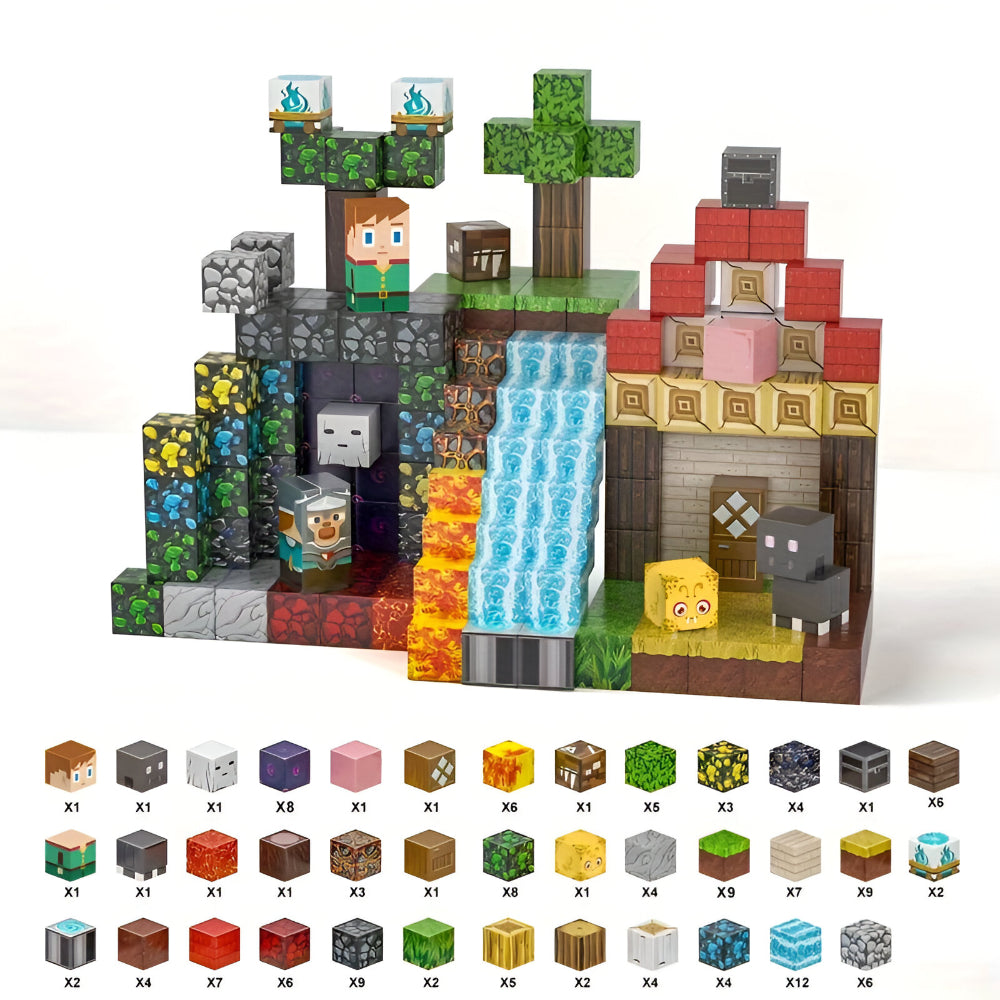 Creative Building Cube Set | Magnetic Blocks for Kids with Easy Connection | Fun and Educational Toy for Imaginative Play 0