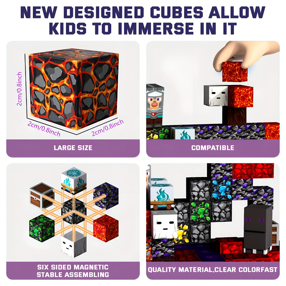 Creative Building Cube Set | Magnetic Blocks for Kids with Easy Connection | Fun and Educational Toy for Imaginative Play 7