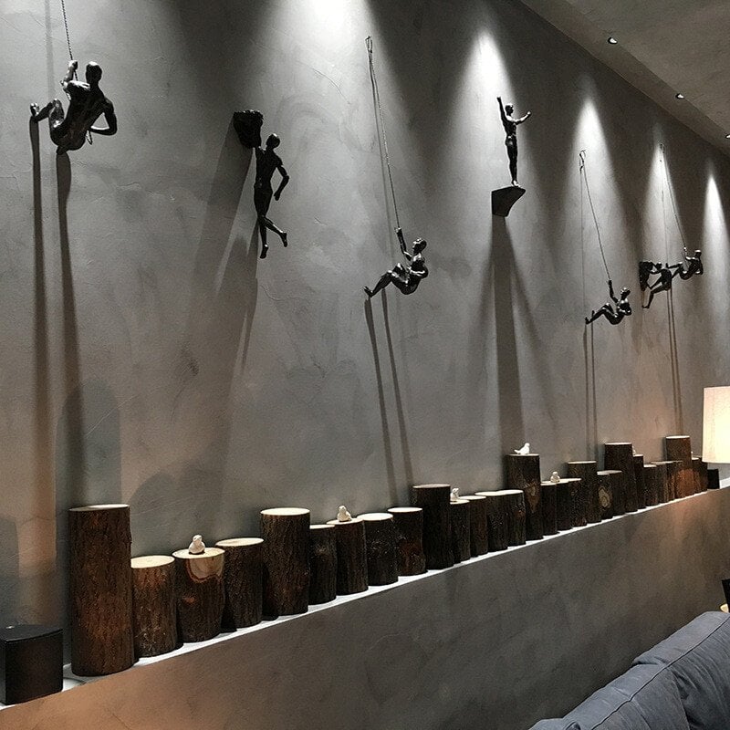 Creative Climber | 3D Wall Art Sculpture for Unique Home Decor | Modern Aesthetic Piece for Any Room 11