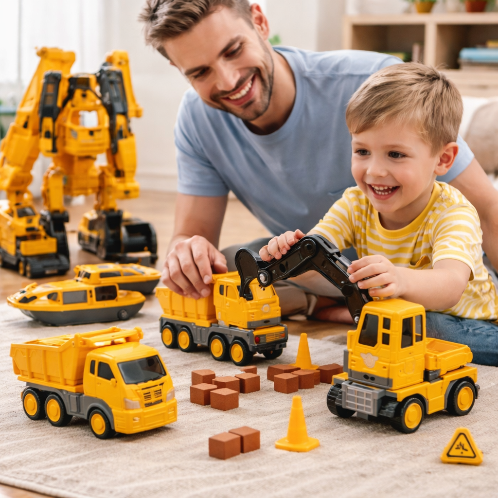 Creative Kids | Magnetic Building Blocks Vehicle Set with Easy Connect Magnets | Engaging Learning Toy for Skill Development 0
