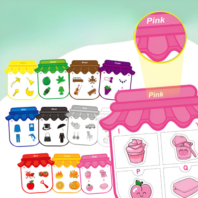 Creative Learning | Educational Toy Magnetic Color Sorting Board with Engaging Shapes | Montessori Tool for Color Recognition for Kids 1