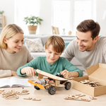 Creative Learning | Wooden DIY Car Building Kit for Kids with Natural Wood | Engaging STEM Activity for Problem Solving 6