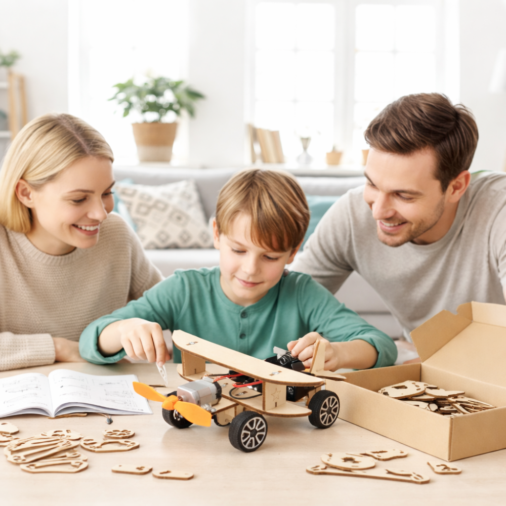 Creative Learning | Wooden DIY Car Building Kit for Kids with Natural Wood | Engaging STEM Activity for Problem Solving 6
