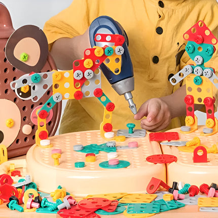 Creative Minds | Montessori Building Set with Electric Screwdriver | Engaging STEM Activity Kit for Kids' Learning 4