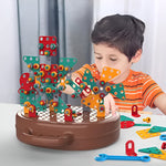 Creative Minds | Montessori Building Set with Electric Screwdriver | Engaging STEM Activity Kit for Kids' Learning 5