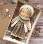 Creative Play | Handmade Waldorf Doll with Soft Fabric & Premium Mohair | Unique Toy for Imaginative Adventures 11