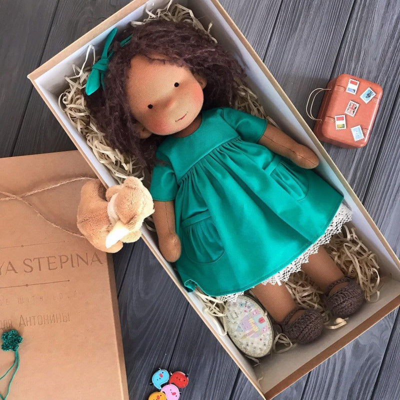 Creative Play | Handmade Waldorf Doll with Soft Fabric & Premium Mohair | Unique Toy for Imaginative Adventures 13