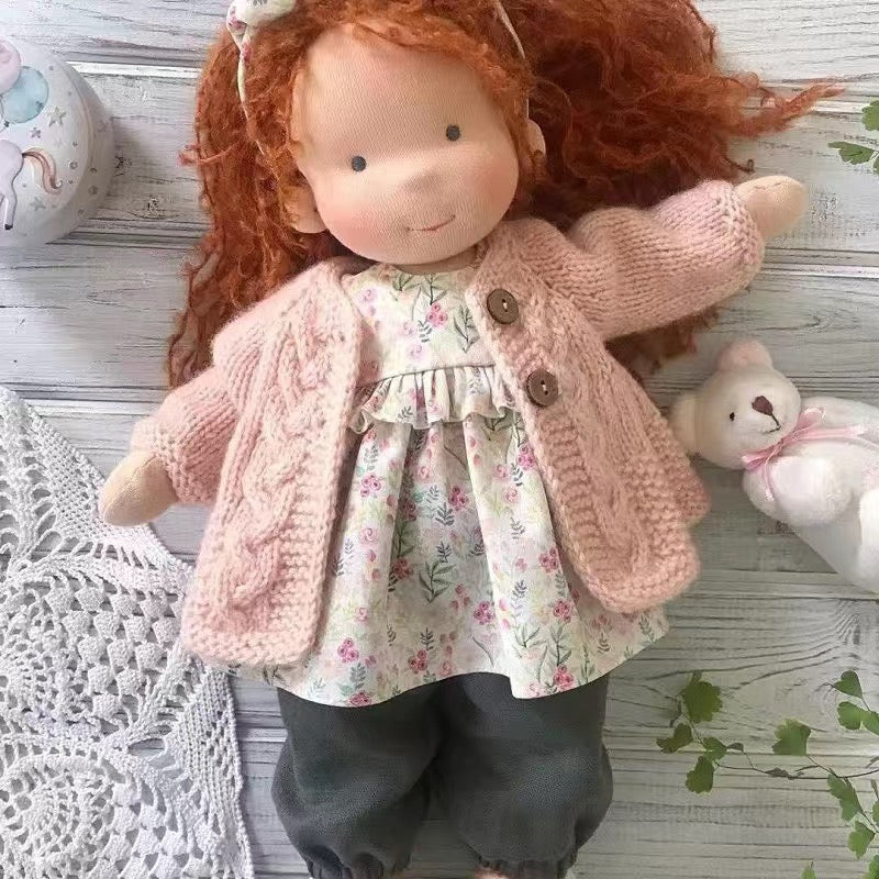 Creative Play | Handmade Waldorf Doll with Soft Fabric & Premium Mohair | Unique Toy for Imaginative Adventures 16