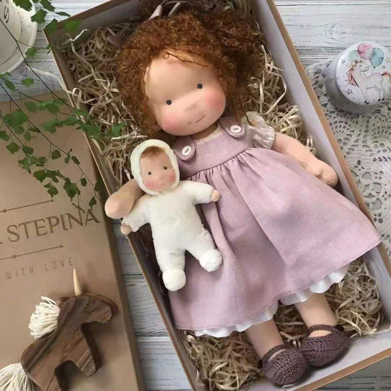 Creative Play | Handmade Waldorf Doll with Soft Fabric & Premium Mohair | Unique Toy for Imaginative Adventures 17