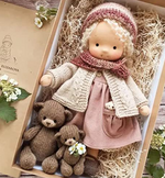 Creative Play | Handmade Waldorf Doll with Soft Fabric & Premium Mohair | Unique Toy for Imaginative Adventures 7