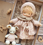 Creative Play | Handmade Waldorf Doll with Soft Fabric & Premium Mohair | Unique Toy for Imaginative Adventures 9