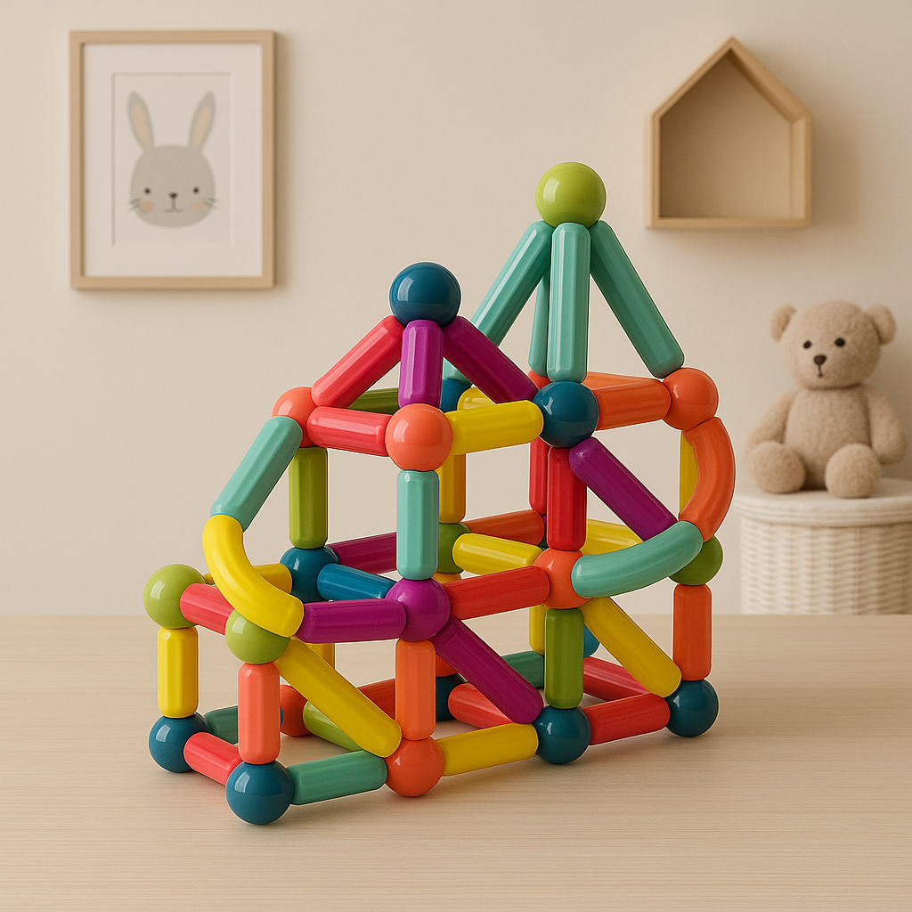 Creative STEM | Magnetic Building Blocks Set with Durable Pieces | Fun Educational Toy for Kids 0