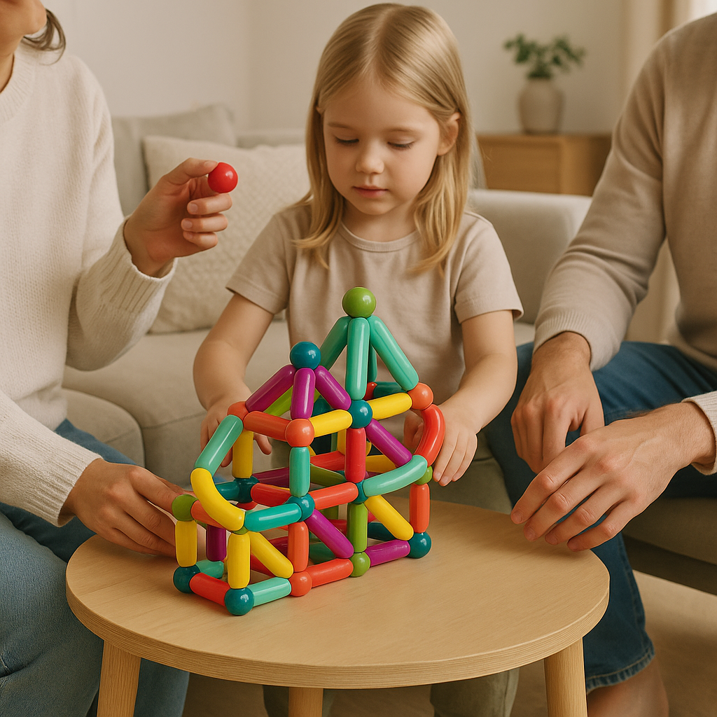 Creative STEM | Magnetic Building Blocks Set with Durable Pieces | Fun Educational Toy for Kids 5