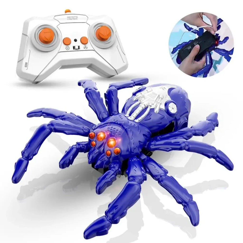 Creepy Crawler | Remote Control Toy Spider with Jumping Action | Thrilling Halloween Decoration for Fun and Pranks 7