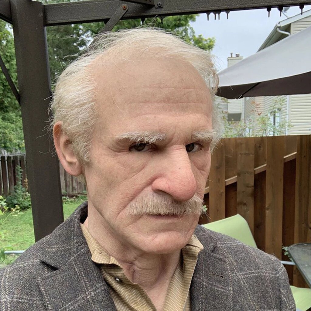 Creepy Old Man Halloween Mask | Realistic Scary Mask with Movable Mouth | Perfect for Parties and Cosplay 0