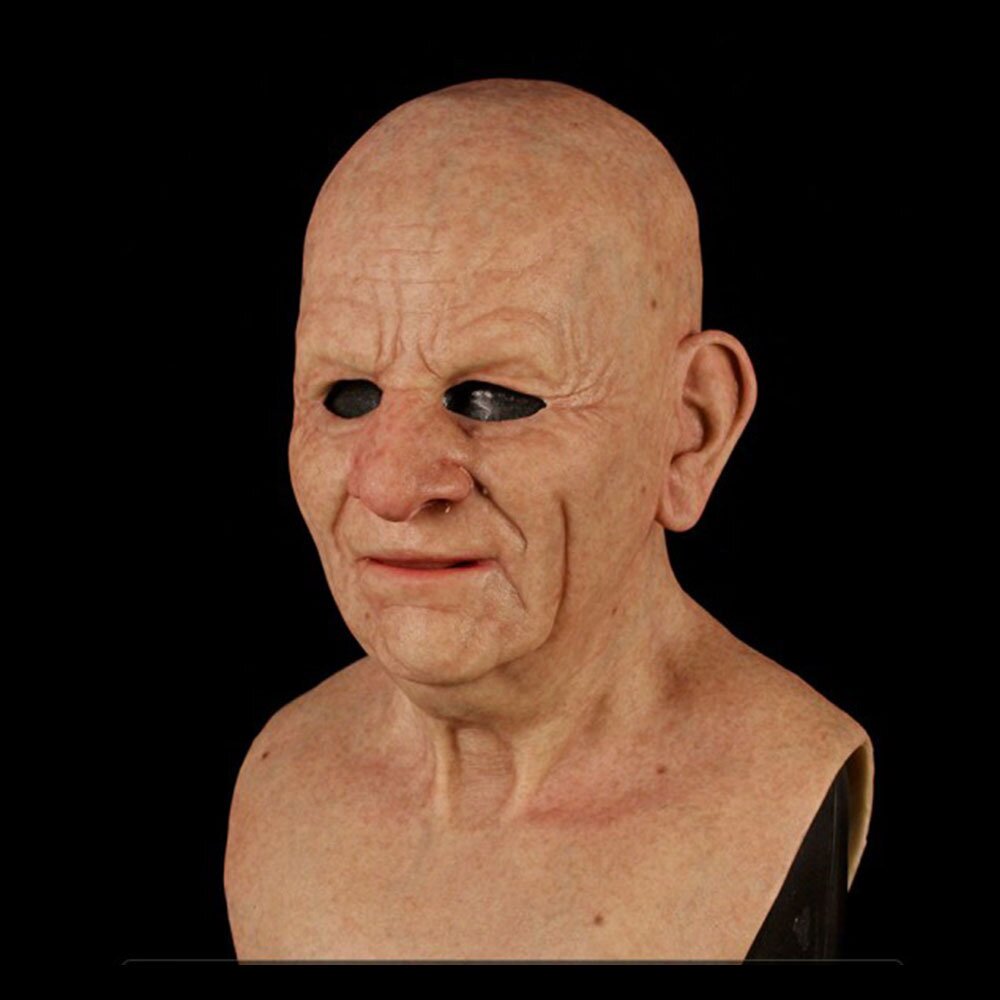 Creepy Old Man Halloween Mask | Realistic Scary Mask with Movable Mouth | Perfect for Parties and Cosplay 12
