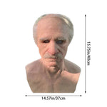 Creepy Old Man Halloween Mask | Realistic Scary Mask with Movable Mouth | Perfect for Parties and Cosplay 4