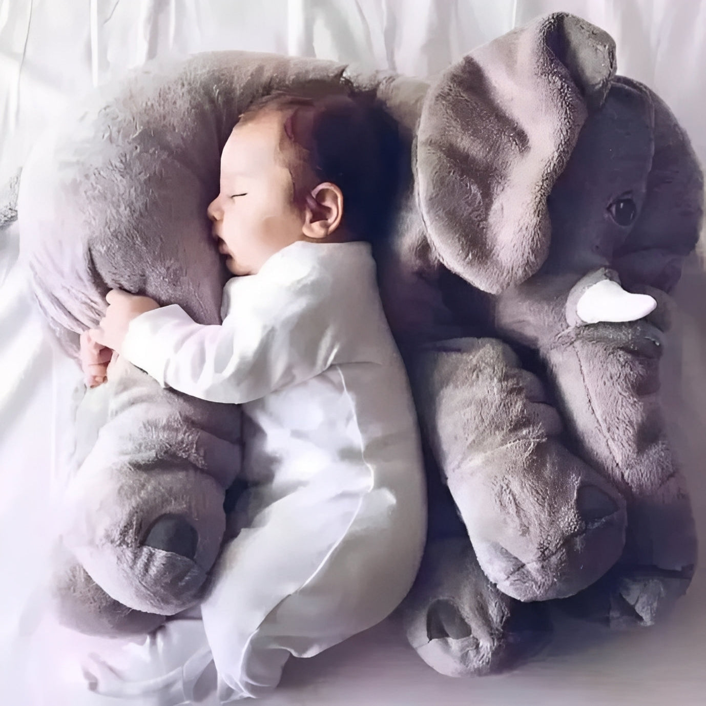 Cuddle Buddy | Elephant-Shaped Infant Pillow with Supportive Backrest | Plush Comfort for Sleep and Play 0