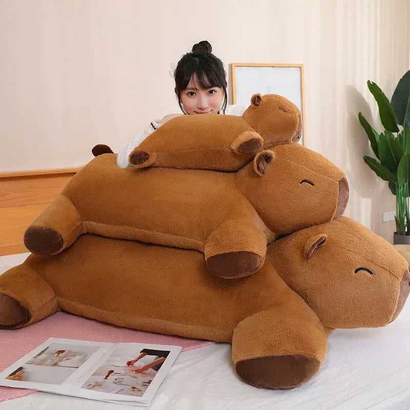 Cuddly Capybara Plush Toy | Soft Support Pillow with Premium PP Cotton | Cozy Companion for Relaxation 0