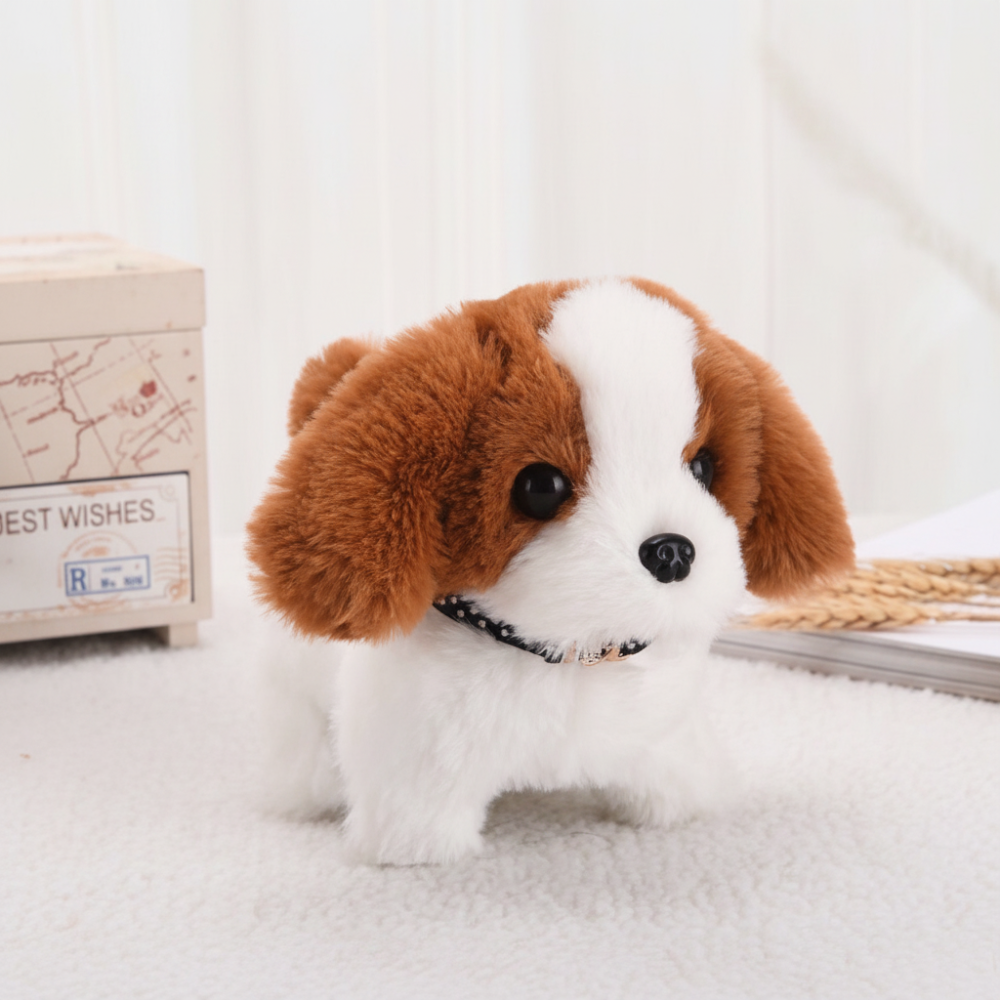 Cuddly Interactive Plush Dog Toy with Lifelike Motion & Sounds for Kids 0