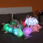 Cuddly Unicorn Plush Toy with Soothing LED Night Light for Comfort 4