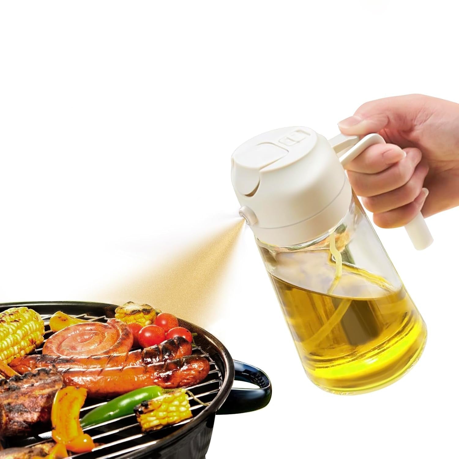 Culinary Essentials | 2-in-1 Olive Oil Spray Dispenser with Adjustable Mist | Perfect for Healthy Cooking 0