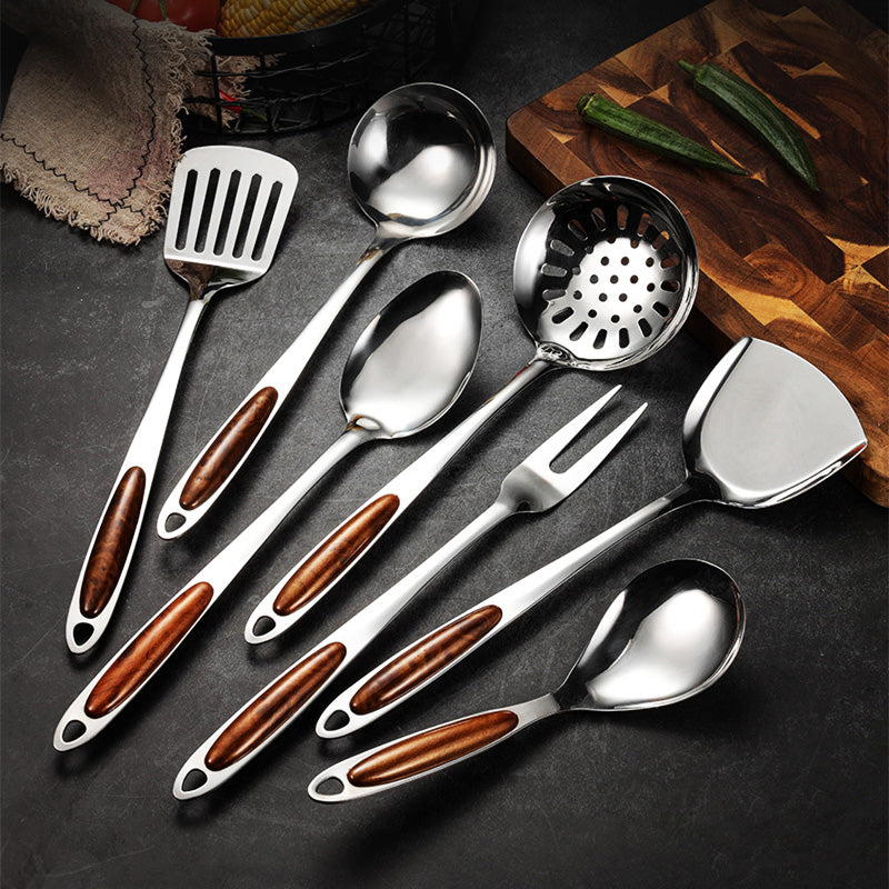 Culinary Essentials | Stainless Steel Kitchen Utensils Set with Ergonomic Handles | Durable Tools for Professional Cooking 0