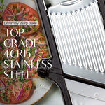 Culinary Master | Premium Food Slicer with Adjustable Thickness & Safety Gloves | Efficient Vegetable Cutter for Precise Slicing 4