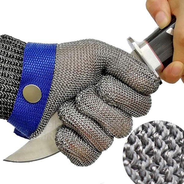 Cut-Resistant Stainless Steel Mesh Glove | Ergonomic Design for Kitchen Safety and Comfort 0