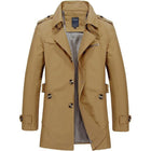 Trench Coats for Men, Classic Mens Trench Coat with Flared Cut, Classic Trench for Every Body Type in Sizes M to 5XL