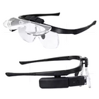 Lighted Magnifying Glass, Head Mounted Magnifier with LED Light, Magnifying Glass for Reading
