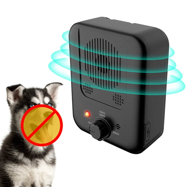 Portable Ultrasonic Barking Deterrent for Dogs, Rechargeable Dog Training Tool