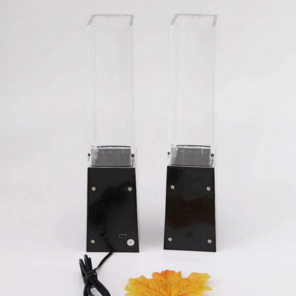 Computer Speakers with Dancing Water LED Lights, USB Speaker for Laptop and Smartphone
