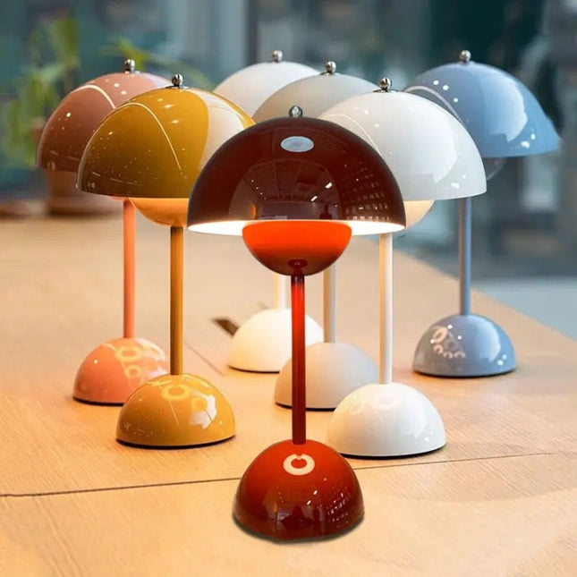 Cordless Lamp Rechargeable, Mushroom Lamp with 3 Brightness Levels