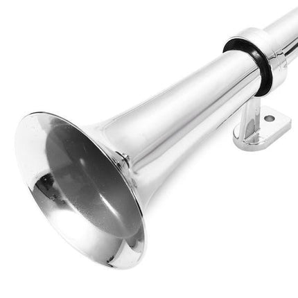 Loud Car Horn for SUV and Boat, Universal Vehicle Horn with Silver Trumpets