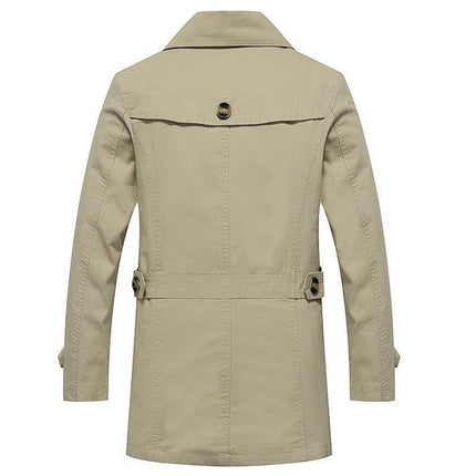 Trench Coats for Men, Classic Mens Trench Coat with Flared Cut