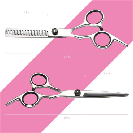 Hair Cutting Scissors, Professional Hairdressing Scissors Set with Adjustable Tension for Home Use
