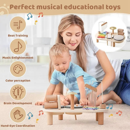 Musical Instruments for Toddlers, Musical Toys with Drum and Glockenspiel – image 5