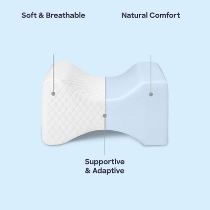 Memory Foam Pillow for Legs, Ergonomic Leg Pillow with Machine Washable Cover – image 5