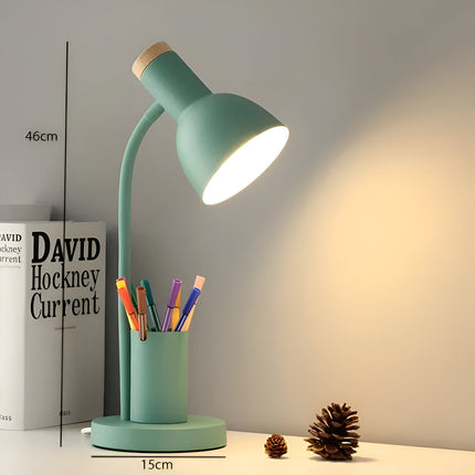 Modern Table Lamp with Pen Holder, Adjustable LED Desk Lamp for Office Desk – image 6
