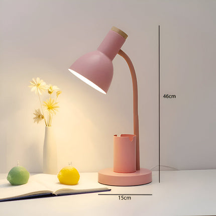 Modern Table Lamp with Pen Holder, Nordic Bedside Table Lamp for Bedroom – image 7