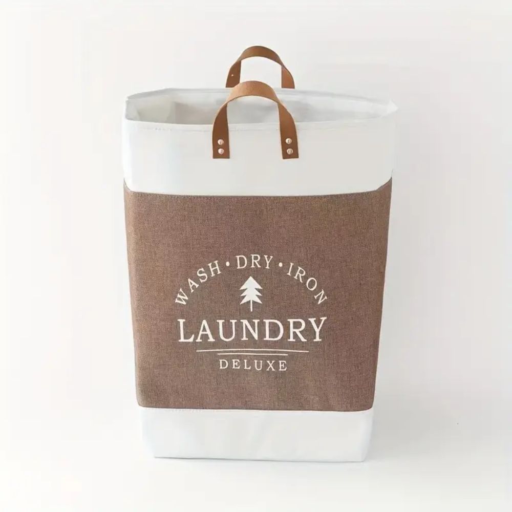 Deluxe Laundry Basket with Stylish Handles | Space-Saving Storage Solution for Organized Living 0