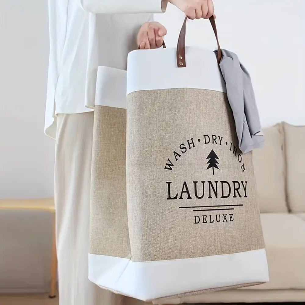 Deluxe Laundry Basket with Stylish Handles | Space-Saving Storage Solution for Organized Living 6