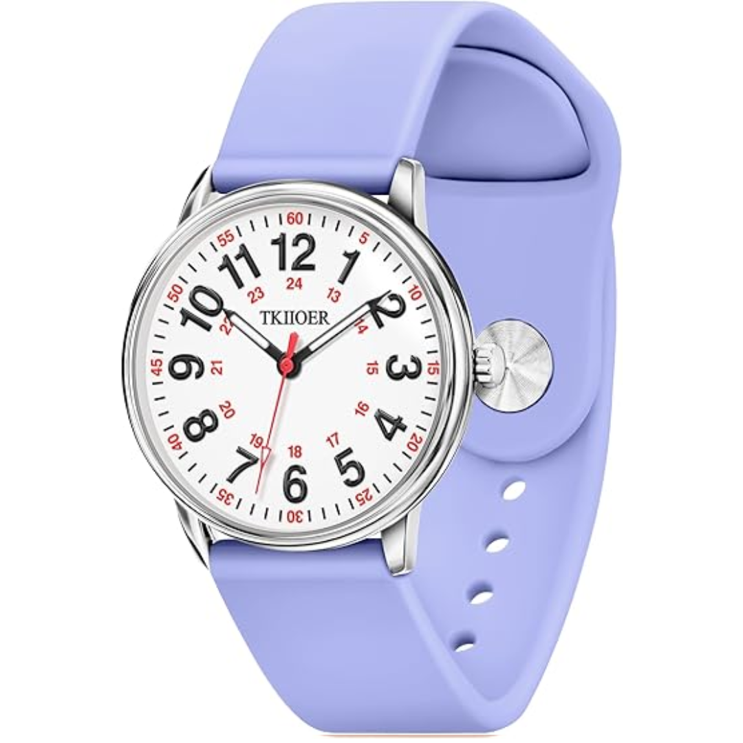 Denny | Waterproof Nurses Watch with Luminous Dial & Military Time | Reliable Timekeeping for Healthcare Professionals 10