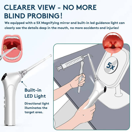 Dental Care System | Smart Rechargeable Cleaning Tool with LED Light | Adjustable Suction for Optimal Oral Hygiene 2