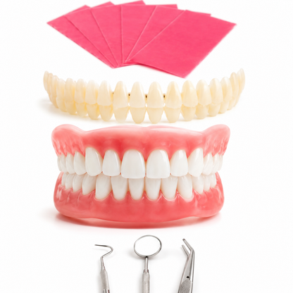Denture Master | Complete Set of Dentures with Custom Fit & Comfort | DIY Solution for a Natural Smile 0