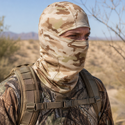 Balaclava Full Face Mask, Fleece Balaclava Ski Mask with Camouflage Print