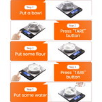 Digital Kitchen Scale | High Sensitivity Sensors for Accurate Measurements | Sleek Stainless Steel Design for Effortless Cooking 3
