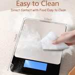 Digital Kitchen Scale | High Sensitivity Sensors for Accurate Measurements | Sleek Stainless Steel Design for Effortless Cooking 4